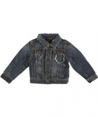 GUESS Kids Boys Mariner Wash Denim Jacket, DARK STONEWASH (8/10) GUESS Kids Boys Mariner Wash Denim Jacket, DARK STONEWASH (8/10)