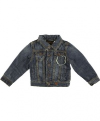 GUESS Kids Boys Mariner Wash Denim Jacket, DARK STONEWASH (8/10)