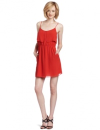 BCBGeneration Women's Double Tier Bodice Dress, Cardinal, Medium BCBGeneration Women's Double Tier Bodice Dress, Cardinal, Medium