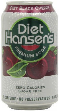 Hansen Beverage Diet Black Cherry Soda, 12-Ounce Cans (Pack of 24) Hansen Beverage Diet Black Cherry Soda, 12-Ounce Cans (Pack of 24)