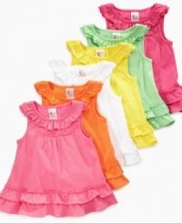 Top off her outfit in easy style with one of these simply lovely tunics from First Impressions. Top off her outfit in easy style with one of these simply lovely tunics from First Impressions.