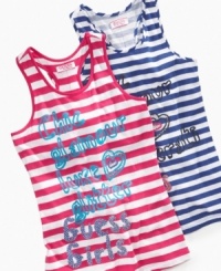 No need to go back to the drawing board. This tank from Guess will glam up her casual style in an instant. (Clearance) No need to go back to the drawing board. This tank from Guess will glam up her casual style in an instant. (Clearance)