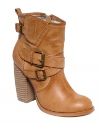 Little booties get some major height. American Rag's Marci booties have a super chunky stacked heel that makes all the difference. Little booties get some major height. American Rag's Marci booties have a super chunky stacked heel that makes all the difference.