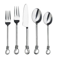 Gourmet Settings Twist 20-Piece Flatware Set, Service for 4 Gourmet Settings Twist 20-Piece Flatware Set, Service for 4