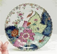 Mottahedeh Tobacco Leaf Chop Plate Mottahedeh Tobacco Leaf Chop Plate