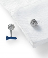 Link up with great style with these golf-inspired cufflinks from Nautica. Link up with great style with these golf-inspired cufflinks from Nautica.