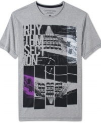 Get in tune with on-trend style with this graphic t-shirt from Calvin Klein Jeans. Get in tune with on-trend style with this graphic t-shirt from Calvin Klein Jeans.
