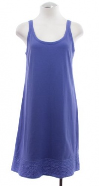Eileen Fisher Periwinkle Organic Cotton Stretch Jersey Tank Dress X-Small Eileen Fisher Periwinkle Organic Cotton Stretch Jersey Tank Dress X-Small