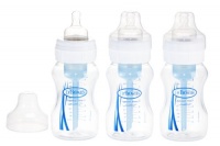 Dr. Brown's BPA Free Polypropylene Natural Flow Wide Neck Bottle, 8 oz - 3-Pack Dr. Brown's BPA Free Polypropylene Natural Flow Wide Neck Bottle, 8 oz - 3-Pack