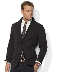 Tailored in lightweight slub cotton twill with a luxe Bemberg lining, the classic Leverett sport coat blends casual comfort with timeless style. Tailored in lightweight slub cotton twill with a luxe Bemberg lining, the classic Leverett sport coat blends casual comfort with timeless style.