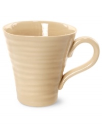 From celebrated chef and writer, Sophie Conran, comes incredibly durable dinnerware for every step of the meal, from oven to table. A ribbed texture gives this mug the charming look of traditional hand thrown pottery. Shown in white. From celebrated chef and writer, Sophie Conran, comes incredibly durable dinnerware for every step of the meal, from oven to table. A ribbed texture gives this mug the charming look of traditional hand thrown pottery. Shown in white.