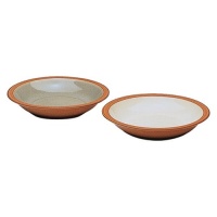 Denby Fire Rim Soup Bowl, Cream, Set of 4 Denby Fire Rim Soup Bowl, Cream, Set of 4