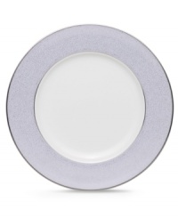 A fine mist of platinum dots settles along the lavender edge of Alana Platinum accent plates, bringing elegant allure to every memory-making occasion. From Noritake. A fine mist of platinum dots settles along the lavender edge of Alana Platinum accent plates, bringing elegant allure to every memory-making occasion. From Noritake.