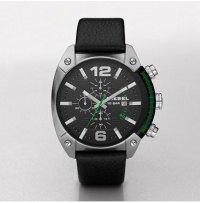 Diesel Men's DZ4206 Leather Quartz Watch with Black Dial Diesel Men's DZ4206 Leather Quartz Watch with Black Dial