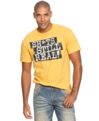 You know what's up, spread the word via this cool Rocawear tee. You know what's up, spread the word via this cool Rocawear tee.