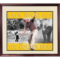 Jack Nicklaus Autographed Photo - The Golden Bear 16x20 Framed Collage - Steiner Sports Certified - Autographed Golf Photos Jack Nicklaus Autographed Photo - The Golden Bear 16x20 Framed Collage - Steiner Sports Certified - Autographed Golf Photos