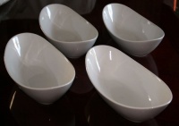 Over and Back - Sides: 4 pc. Porcelain Bowl Set Over and Back - Sides: 4 pc. Porcelain Bowl Set