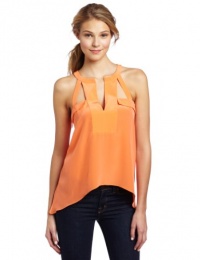 BCBGMAXAZRIA Women's Kayleen Halter With Draped Hem Top BCBGMAXAZRIA Women's Kayleen Halter With Draped Hem Top