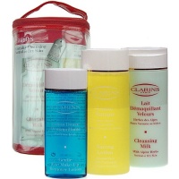 Clarins Everyday Cleansing Normal or Dry Skin 3pc Set 3pc Set: Cleansing Milk w/ Alpine Herbs 7oz + Toning Lotion 6.8oz + Gentle Eye Make-Up Remover Lotion 4.2oz