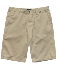 This pair of khaki shorts from Hurley will work with whatever warm-weather look you want. This pair of khaki shorts from Hurley will work with whatever warm-weather look you want.