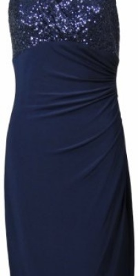 Lauren by Ralph Lauren Women's Haddon Hall Sequin Top Dress 8P Navy Lauren by Ralph Lauren Women's Haddon Hall Sequin Top Dress 8P Navy