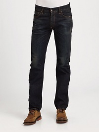 Made from Japanese cotton denim, this five-pocket style reflects flawless character and undeniable quality.Button closureZip flyFive-pocket styleCottonMachine washImported Made from Japanese cotton denim, this five-pocket style reflects flawless character and undeniable quality.Button closureZip flyFive-pocket styleCottonMachine washImported