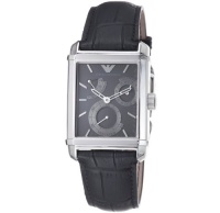 Emporio Armani Men's AR4235 Meccanico Black Power Reserve Dial Watch Emporio Armani Men's AR4235 Meccanico Black Power Reserve Dial Watch