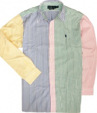 Ralph Lauren Classic-Fit Multicolored Striped Poplin Ralph Lauren Classic-Fit Multicolored Striped Poplin