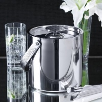 Lauren Ralph Lauren Barware, Watchband Bar Ice Bucket with Tongs Lauren Ralph Lauren Barware, Watchband Bar Ice Bucket with Tongs