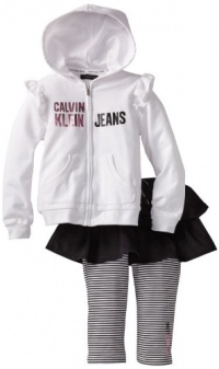 Calvin Klein Girls 2-6X Hoody Skeggings Calvin Klein Girls 2-6X Hoody Skeggings