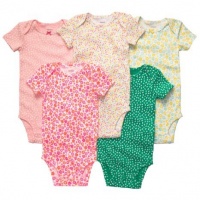 Carter's Girls 5 Pack Floral Multi Bodysuits Carter's Girls 5 Pack Floral Multi Bodysuits