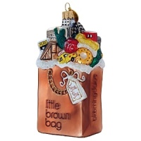 Fill 'er up! Everyone loves our iconic Little Brown Bag. Now you can put it on the tree. Hand-painted from blown glass, this ornament is a great reminder to shop for all your goodies at Bloomingdale's. Fill 'er up! Everyone loves our iconic Little Brown Bag. Now you can put it on the tree. Hand-painted from blown glass, this ornament is a great reminder to shop for all your goodies at Bloomingdale's.
