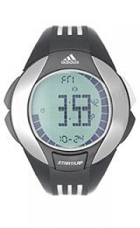 Adidas ADP1642 Unisex Black White Stripes Rubber Strap Watch Adidas ADP1642 Unisex Black White Stripes Rubber Strap Watch