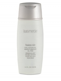 Quickly dissolves long-wearing and waterproof eye makeup with no oily residue. The gentle and soothing cucumber-infused formula leaves the eye area feeling fresh and clean. When shaken, the cleanser quickly dissolves and lifts all traces of makeup and mascara. Suitable for all skin types. 3.4 oz. Quickly dissolves long-wearing and waterproof eye makeup with no oily residue. The gentle and soothing cucumber-infused formula leaves the eye area feeling fresh and clean. When shaken, the cleanser quickly dissolves and lifts all traces of makeup and mascara. Suitable for all skin types. 3.4 oz.