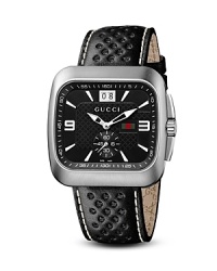 The Gucci Coupé range of watches takes inspiration from the House's golden eras and echoes the fluid lines of a sports car with a rounded-square silhouette. The Gucci Coupé range of watches takes inspiration from the House's golden eras and echoes the fluid lines of a sports car with a rounded-square silhouette.