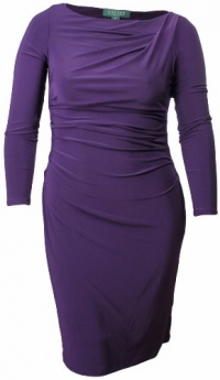 Lauren Ralph Lauren Women's Essentials Jersey Dress 14P Grapevine Lauren Ralph Lauren Women's Essentials Jersey Dress 14P Grapevine