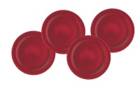 Emile Henry 8-inch Salad/Dessert Plates, Set of 4, Cerise Emile Henry 8-inch Salad/Dessert Plates, Set of 4, Cerise