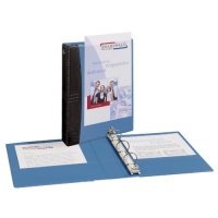 Avery Comfort Touch View Binder with 1-Inch Round Ring, Holds 5.5 x 8.5-Inch Paper, Dusty Blue, 1 Binder (17347) Avery Comfort Touch View Binder with 1-Inch Round Ring, Holds 5.5 x 8.5-Inch Paper, Dusty Blue, 1 Binder (17347)