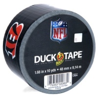 Duck Brand 240552 Cincinnati Bengals NFL Team Logo Duct Tape, 1.88-Inch by 10 Yards, Single Roll Duck Brand 240552 Cincinnati Bengals NFL Team Logo Duct Tape, 1.88-Inch by 10 Yards, Single Roll