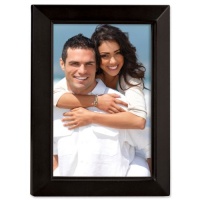 Lawrence Frames Black Wood 4x5 Picture Frame - Estero Collection Lawrence Frames Black Wood 4x5 Picture Frame - Estero Collection