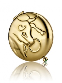 April 21 - May 20. Thoughtful and creative, you're extremely loyal with great taste and an eye for luxury. Enjoy this golden bull, decorated with a brilliant birthstone clasp made of clear crystal. Filled and refillable with Lucidity Translucent Pressed Powder (small size refill). Beautifully boxed, with a velvety pouch. April 21 - May 20. Thoughtful and creative, you're extremely loyal with great taste and an eye for luxury. Enjoy this golden bull, decorated with a brilliant birthstone clasp made of clear crystal. Filled and refillable with Lucidity Translucent Pressed Powder (small size refill). Beautifully boxed, with a velvety pouch.