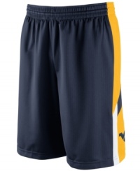 Get your game on while supporting your favorite NCAA team with these West Virginia Mountaineers basketball shorts featuring Dri-Fit technology from Nike. Get your game on while supporting your favorite NCAA team with these West Virginia Mountaineers basketball shorts featuring Dri-Fit technology from Nike.