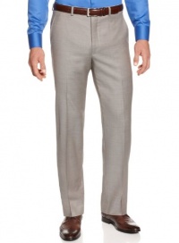 Alfani Red Label Mens Dress Pants 34 x 32 Flat Front Light Gray Wool Alfani Red Label Mens Dress Pants 34 x 32 Flat Front Light Gray Wool