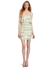 BCBGeneration Women's Flounce Cami Dress, Citrus Multi, XX-Small BCBGeneration Women's Flounce Cami Dress, Citrus Multi, XX-Small