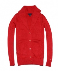 Tommy Hilfiger Women Shawl Collar V-Neck Cardigan Sweater Tommy Hilfiger Women Shawl Collar V-Neck Cardigan Sweater