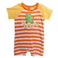 Absorba Baby-Boys Newborn Frog And Snake Stripes Creeper Absorba Baby-Boys Newborn Frog And Snake Stripes Creeper