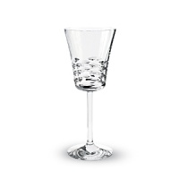 Horizontal, leaf-like cuts dance across the bowls of this captivating stemware collection from Baccarat. Horizontal, leaf-like cuts dance across the bowls of this captivating stemware collection from Baccarat.