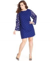 Snag a spot-on day-to-night look with Style&co.'s long-sleeve plus size dress, whimsically accented by polka dots! Snag a spot-on day-to-night look with Style&co.'s long-sleeve plus size dress, whimsically accented by polka dots!