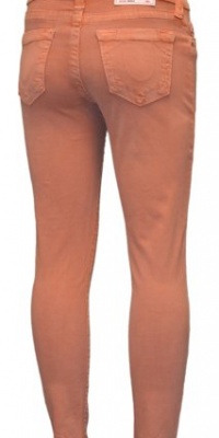 True Religion Women's Brooklyn Cropped Supper Skinny Legging, Coral, 27 True Religion Women's Brooklyn Cropped Supper Skinny Legging, Coral, 27