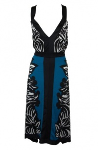 INC International Concepts Womens Black Zebra Tree Hi Low Dress INC International Concepts Womens Black Zebra Tree Hi Low Dress
